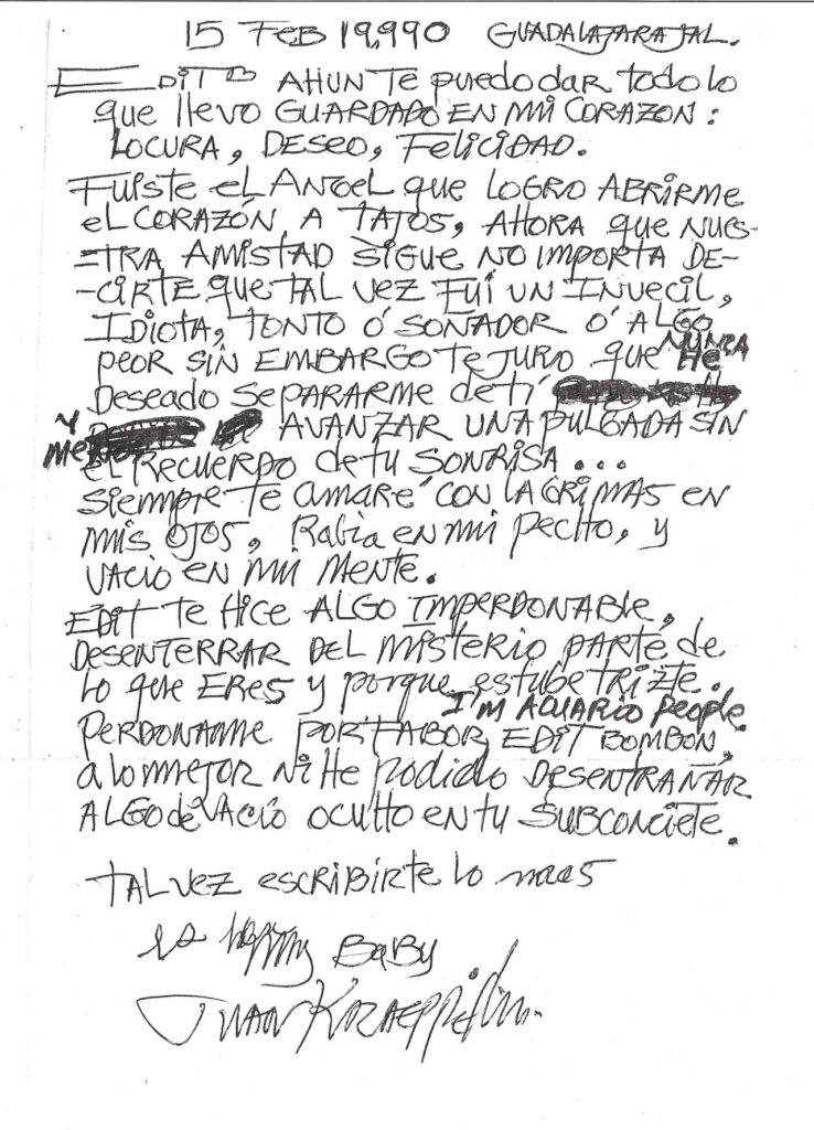 Carta manuscrita